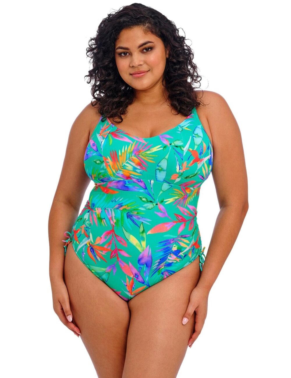 Elomi Toyama Tides Non Wired Swimsuit - Jade - 36F/FF