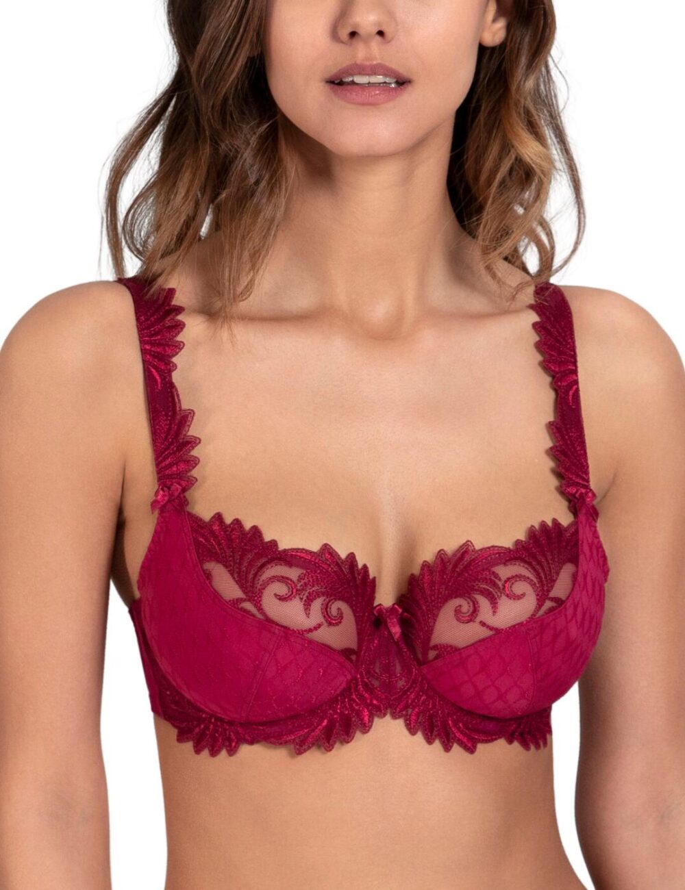 Empreinte Thalia Underwired Balcony Bra - Sangria - 40G