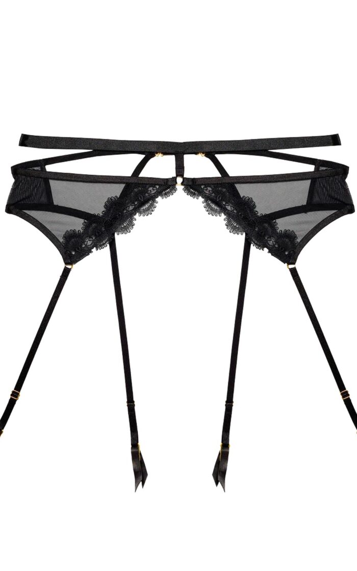 Esther Lace Applique Garter Belt