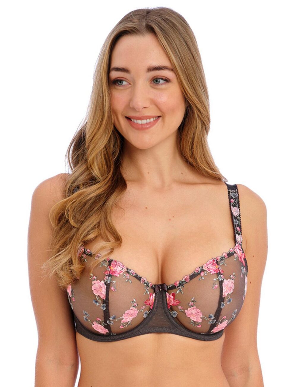 Fantasie Adrienne Balcony Bra - Charcoal Bloom - 38D