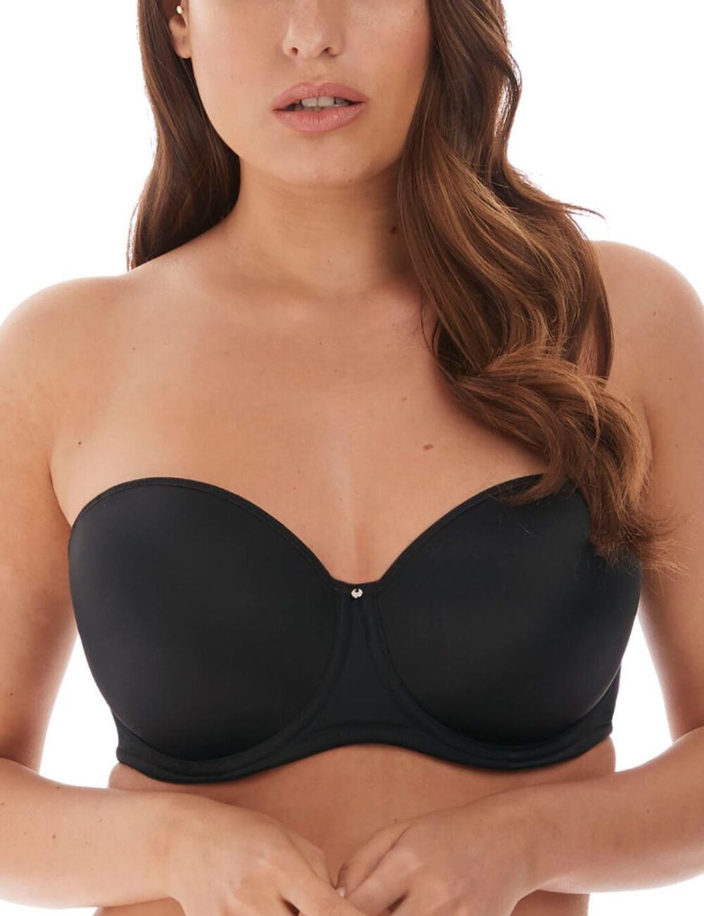 Fantasie Aura Moulded Strapless Bra - Black - 30GG
