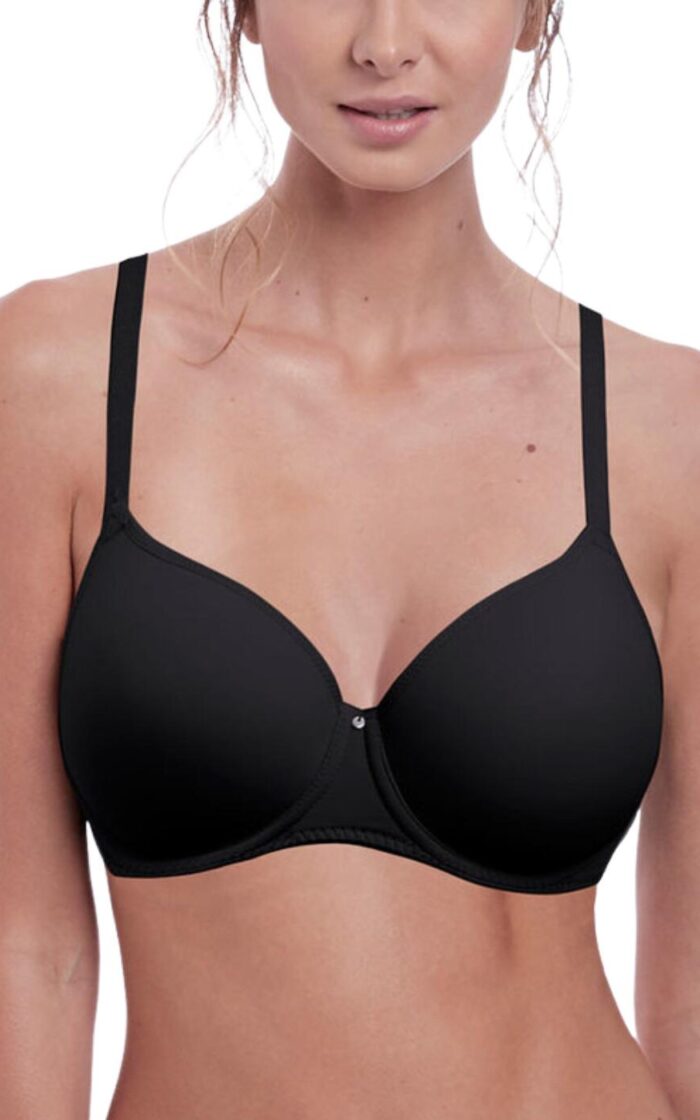 Fantasie Aura Moulded T Shirt Bra - Black - 30DD