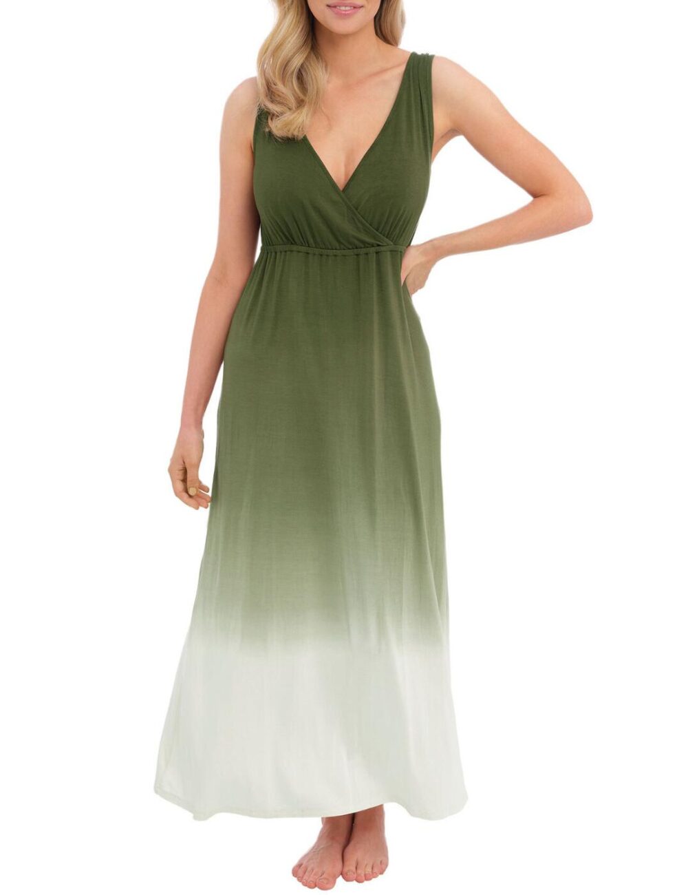 Fantasie Aurora Maxi Dress - Olive - S - 10