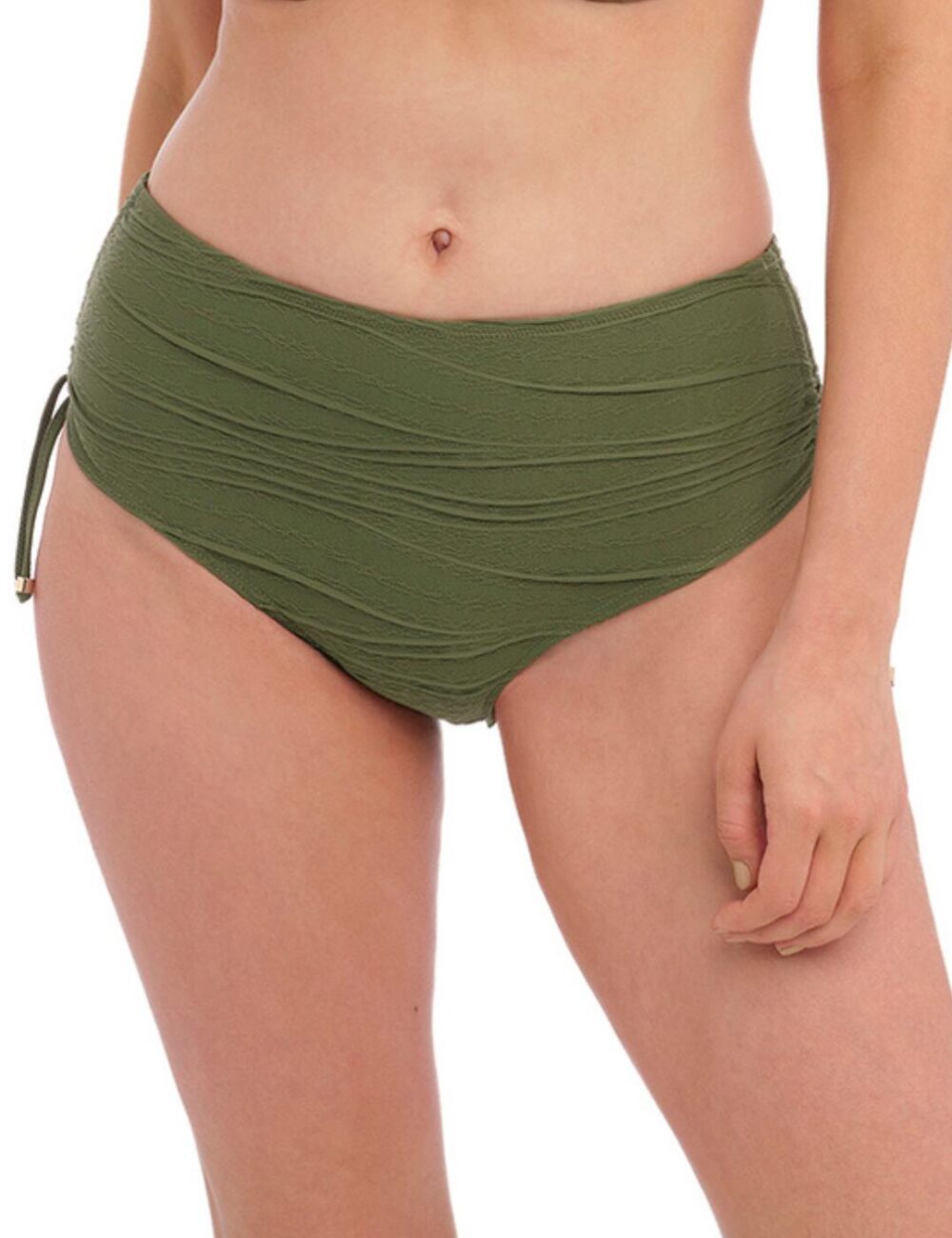 Fantasie Beach Waves Adjustable Leg Bikini Short - Olive - S - 10