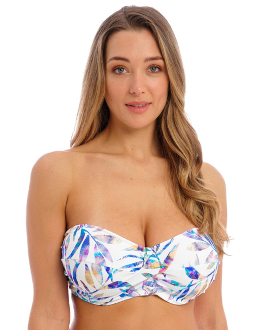 Fantasie Calypso Harbour Underwired Twist Bandeau Bikini Top - Multi - 30DD