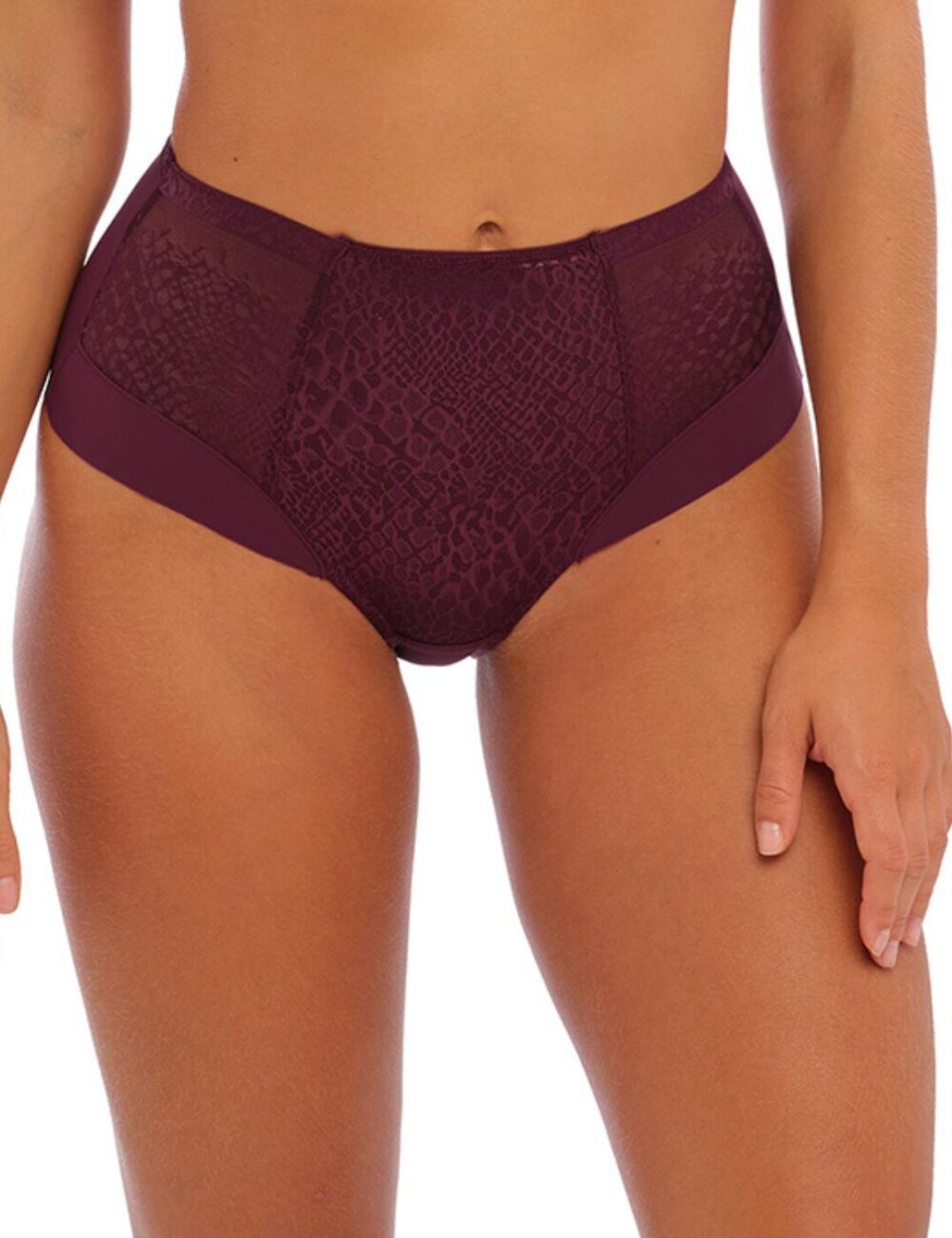 Fantasie Envisage High Waist Brief - Mulberry - XS - 8