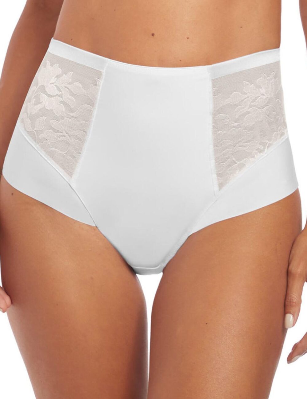 Fantasie Illusion High Waist Brief - White - XL - 16