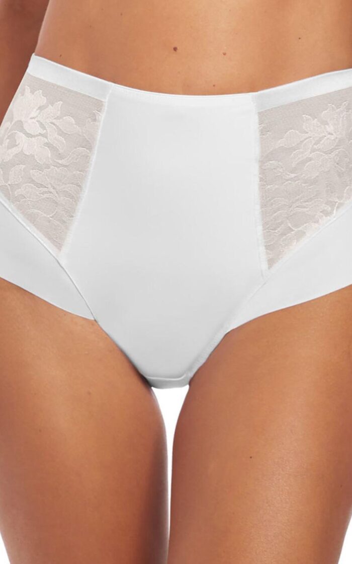 Fantasie Illusion High Waist Brief - White - XL - 16