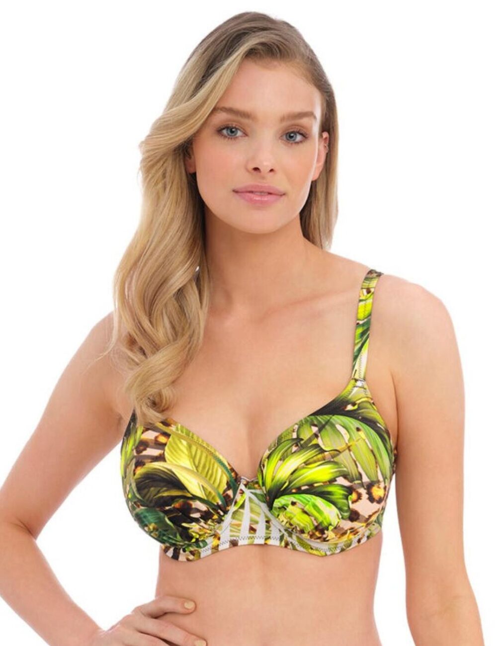 Fantasie Kabini Oasis Gathered Full Cup Bikini Top - Multi - 32E
