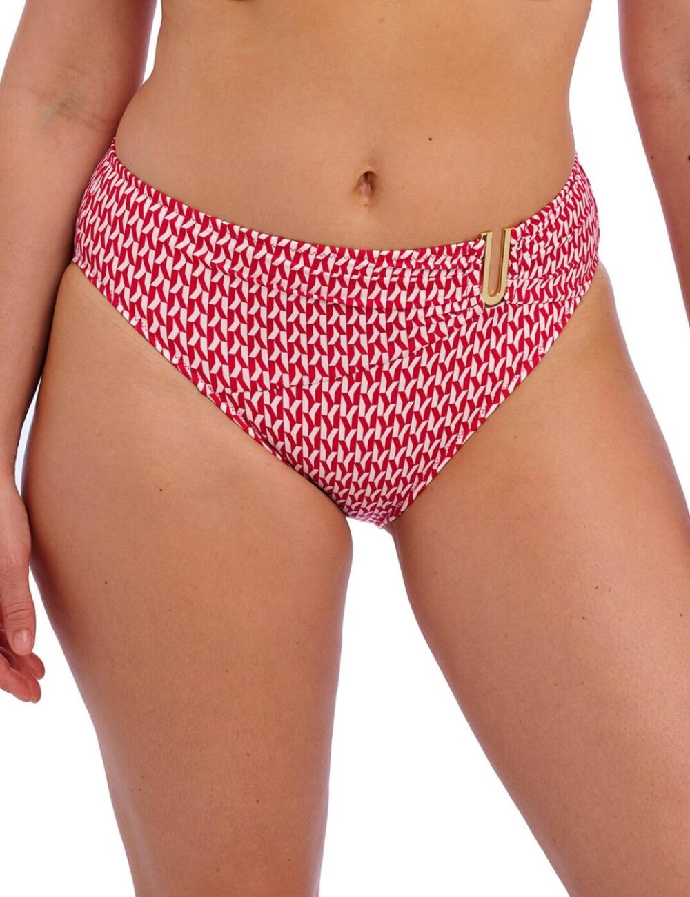 Fantasie Koh Lipe Mid Rise Bikini Brief - Radiant Red - 2XL - 18