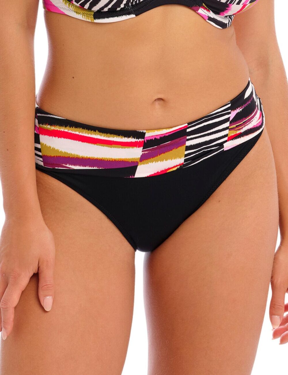 Fantasie Sanoa Island Fold Bikini Brief - Black - 2XL - 18