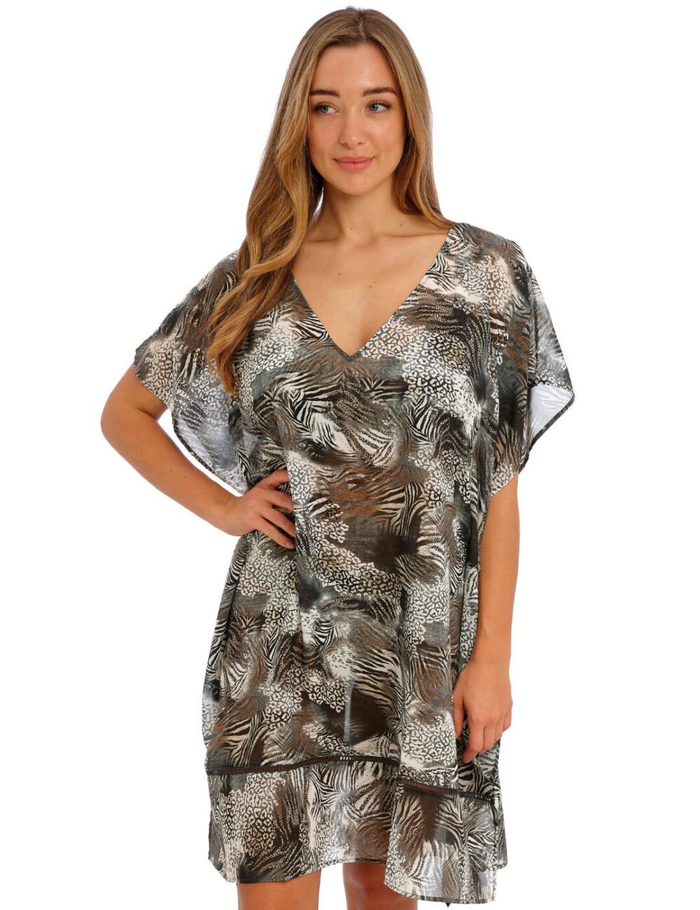 Fantasie Seraya Sands Kaftan - Monochrome - S - 10