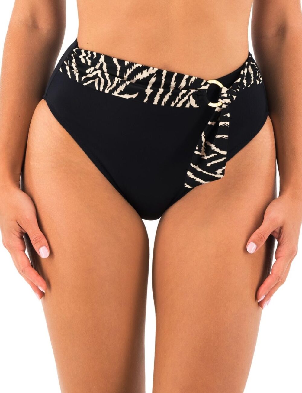 Fantasie Silhouette Island High Waist Bikini Brief - Monochrome - M - 12
