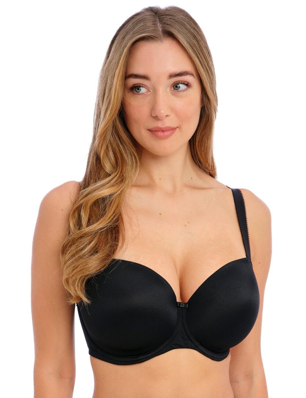 Fantasie Smoothease Moulded T Shirt Bra - Black - 30DD