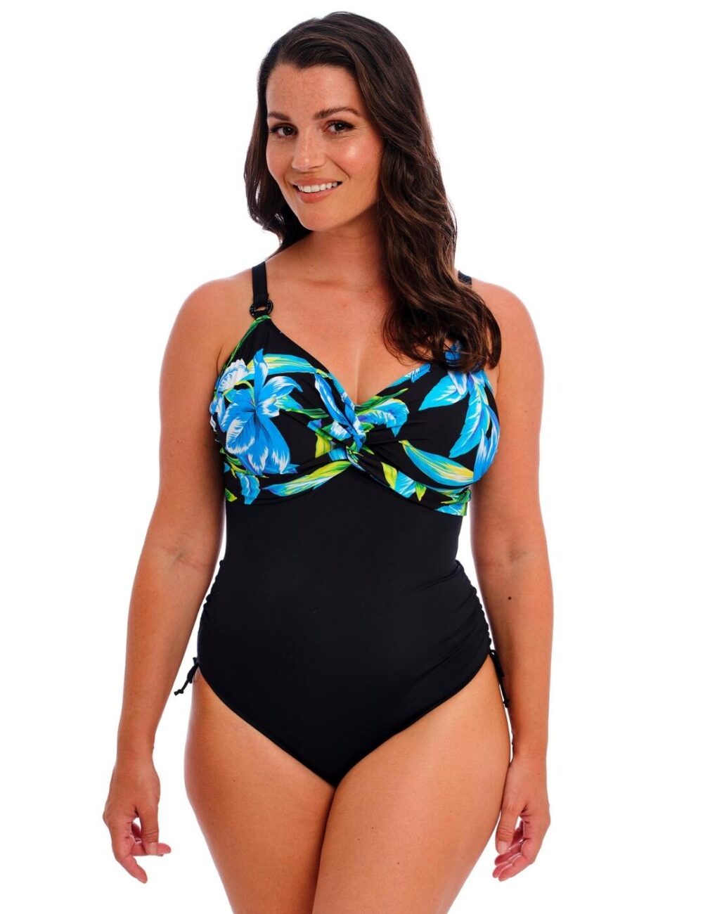 Fantasie Talm Beach Underwired Twist Front Swimsuit - Black - 32E