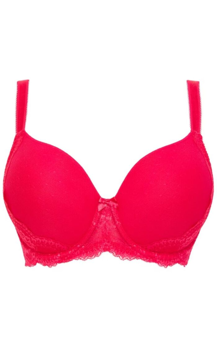 Figleaves Juliette T Shirt Bra - Red - 32E