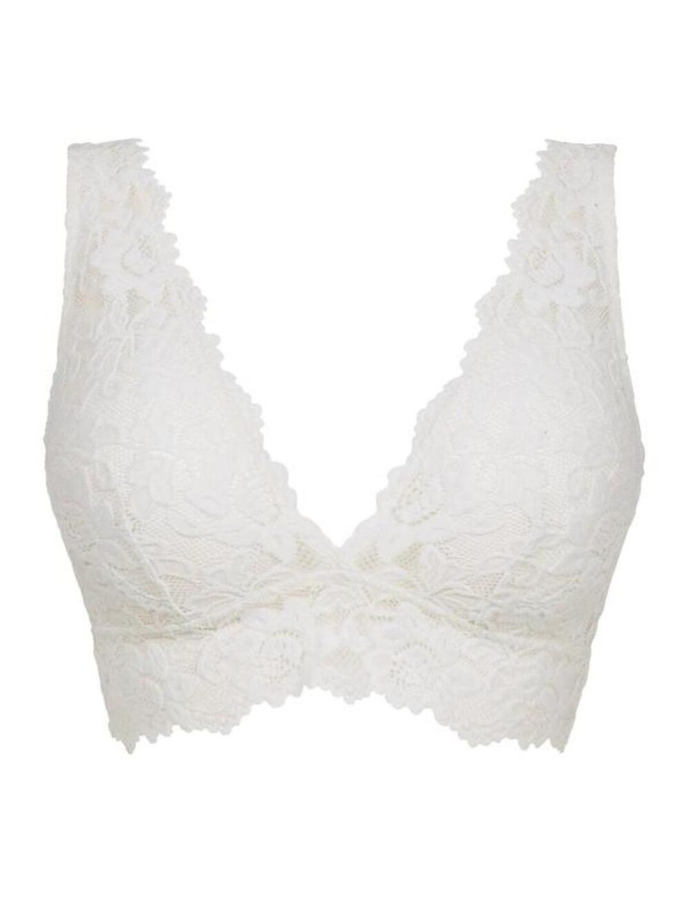 Figleaves Millie Non Wired Bralette - White - XS - 8