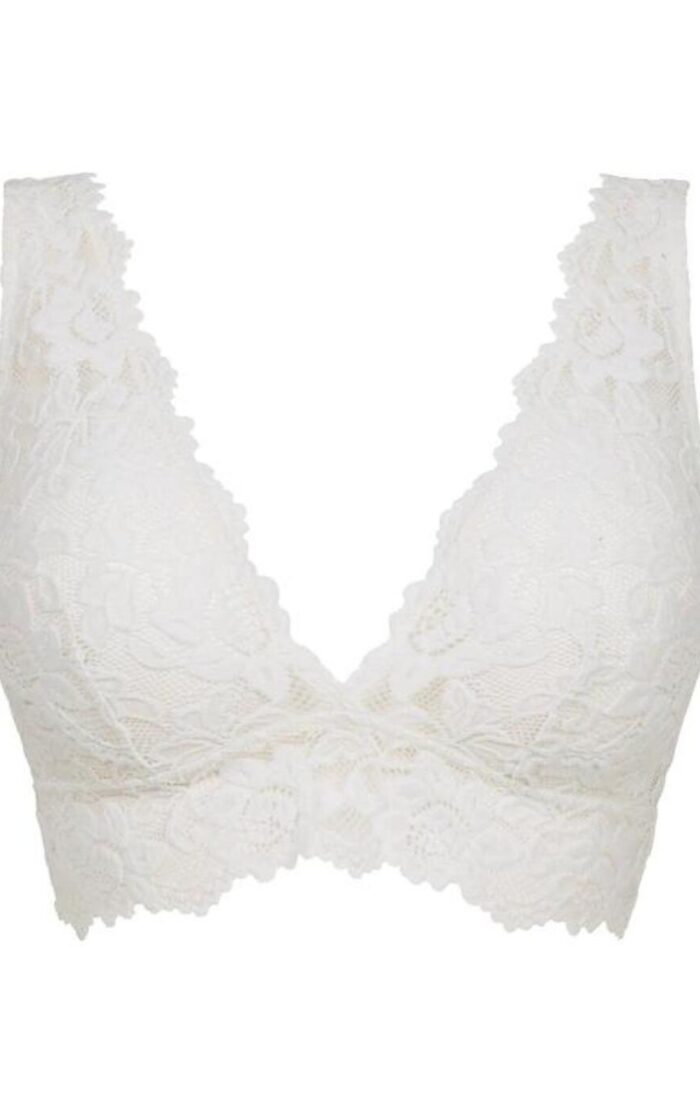 Figleaves Millie Non Wired Bralette - White - XS - 8