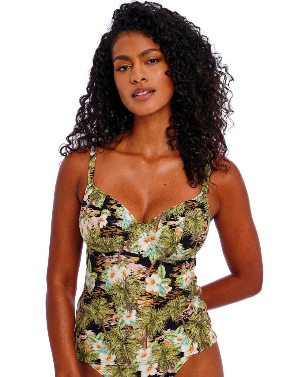 Freya Bahama Shores Tankini Top - Black - 32H