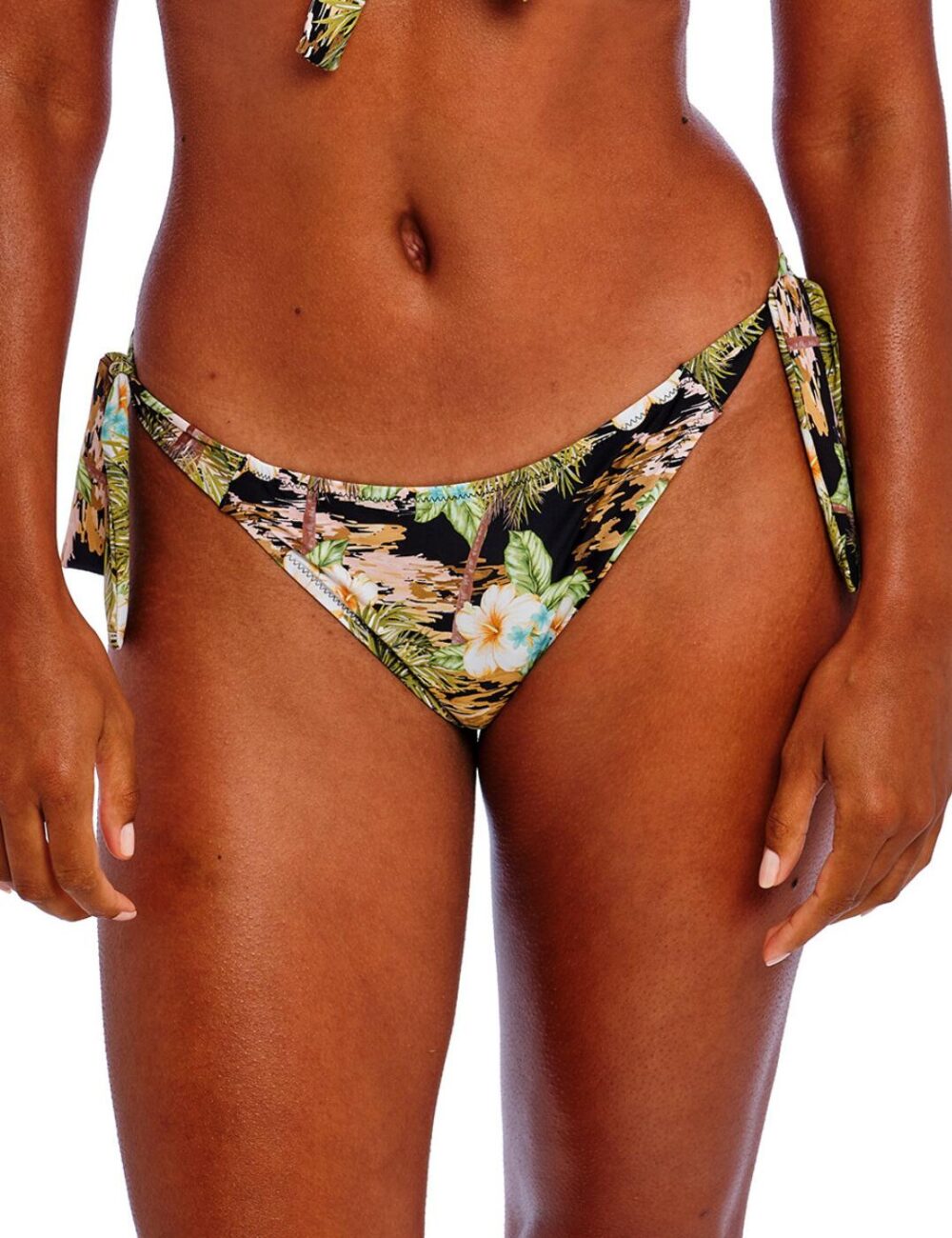 Freya Bahama Shores Tie Side Bikini Brief - Black - 2XL - 18