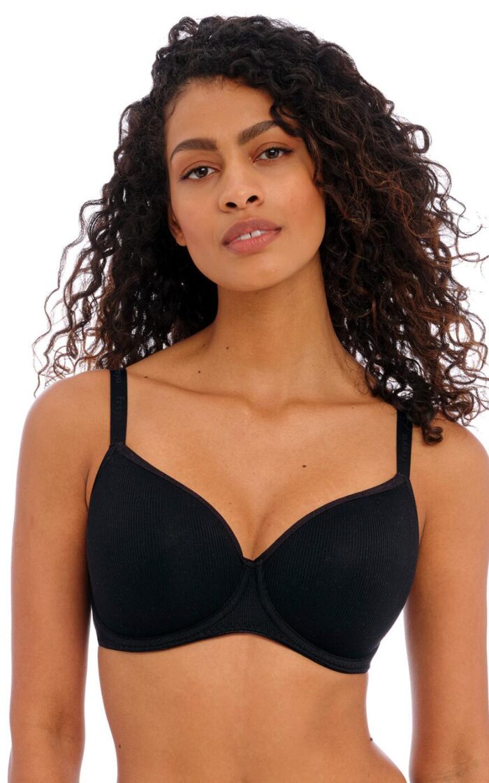 Freya Chill Moulded T Shirt Bra - Black - 34D