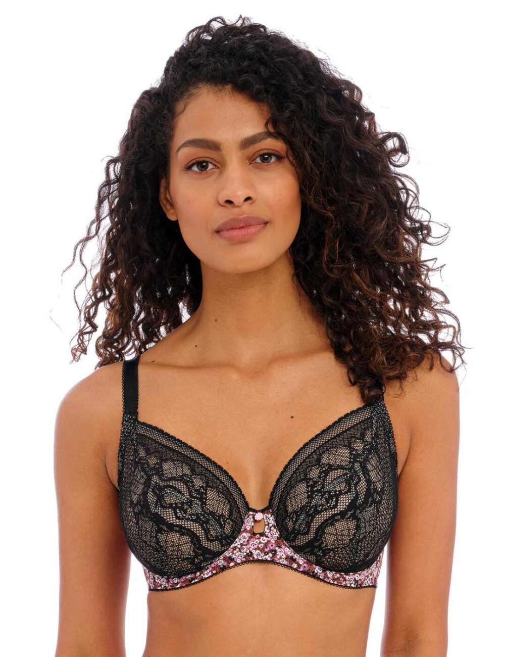 Freya Infinity Fields Plunge Bra - Black - 28DD