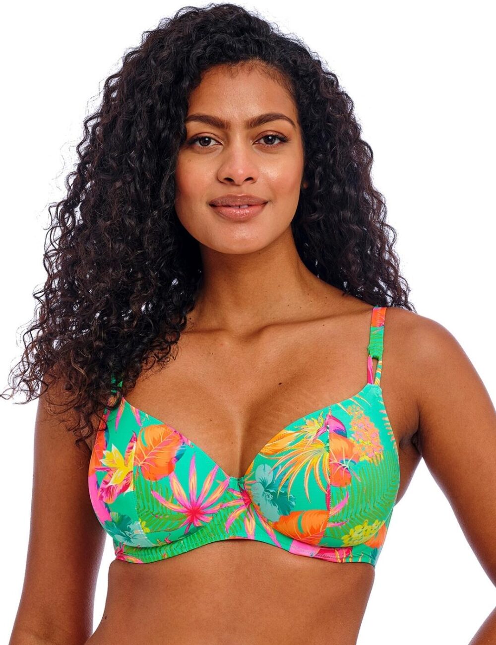 Freya Isla Margarita Plunge Bikini Top - Jade - 28G
