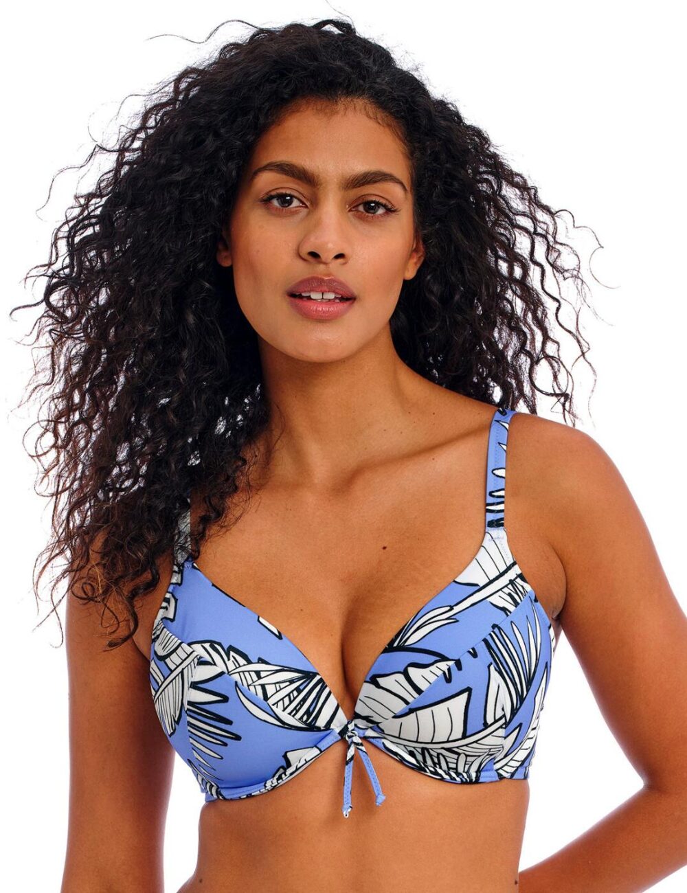 Freya Mali Beach Plunge Bikini Top - Cornflower - 34E