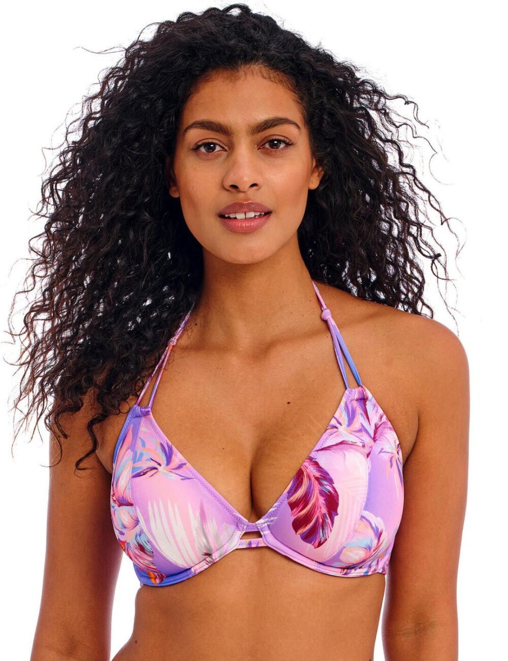 Freya Miami Sunset Halter Bikini Top - Cassis - 30DD