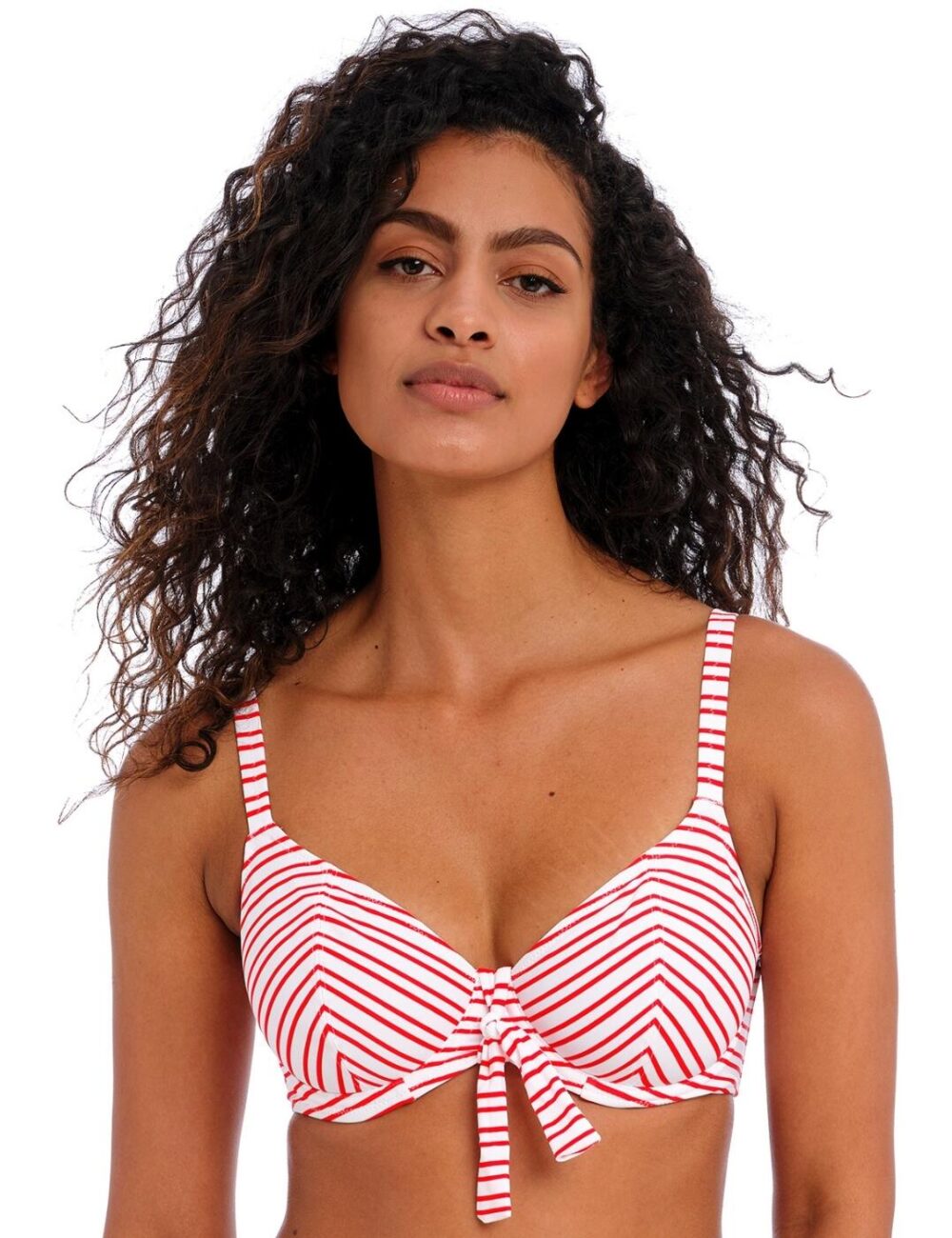 Freya New Shores Plunge Bikini Top - Chilli - 28FF