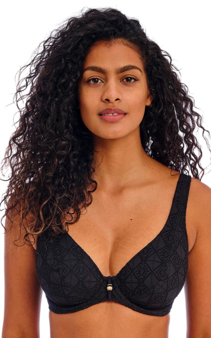 Freya Nomad Nights High Apex Bikini Top - Black - 32F