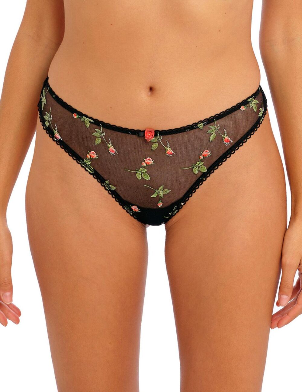 Freya Rose Blossom Brazilian Brief - Black