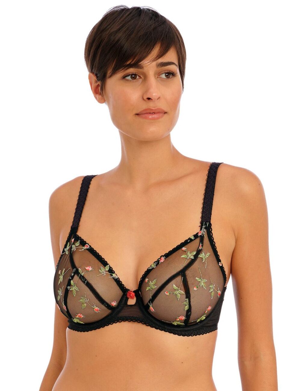 Freya Rose Blossom Plunge Bra - Black - 30F