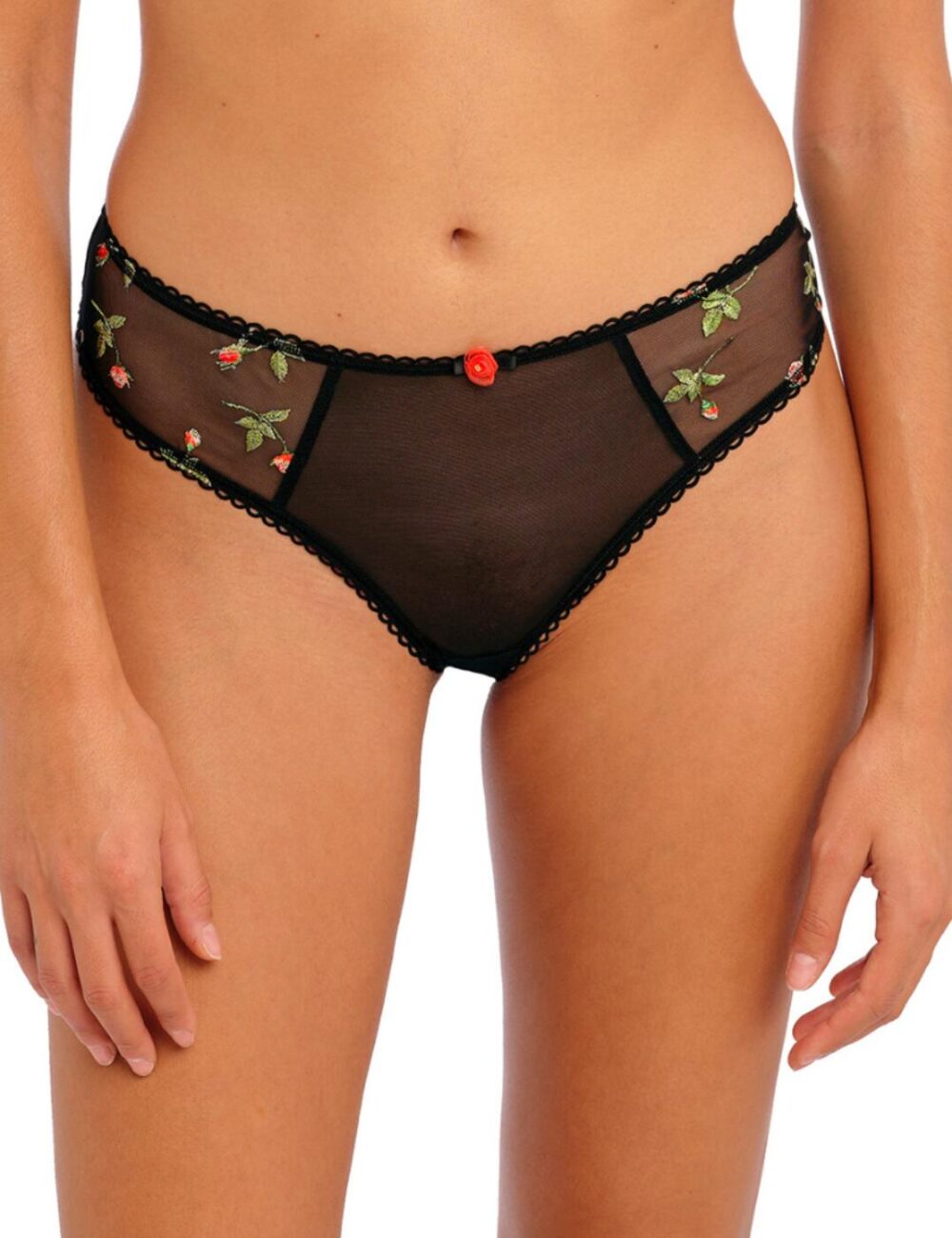 Freya Rose Blossom Thong - Black - S - 10