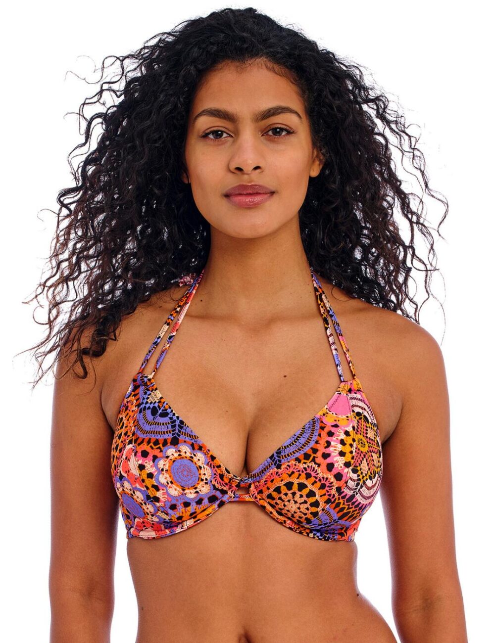 Freya Santiago Nights Halter Bikini Top - Multi - 32DD