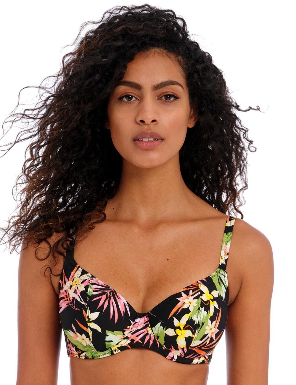 Freya Savanna Sunset Plunge Bikini Top - Multi - 30DD