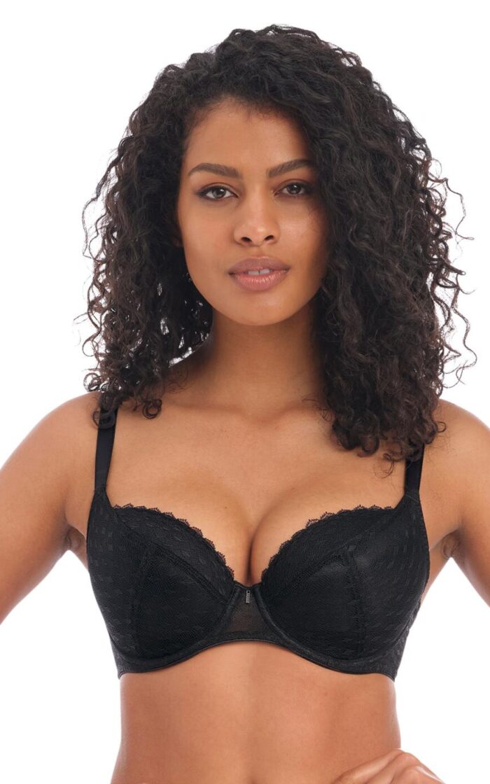 Freya Signature Padded Plunge Bra - Black - 28G