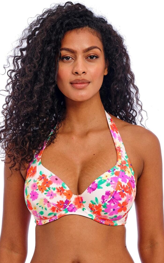 Freya Summer Soul Halter Bikini Top - White - 30E