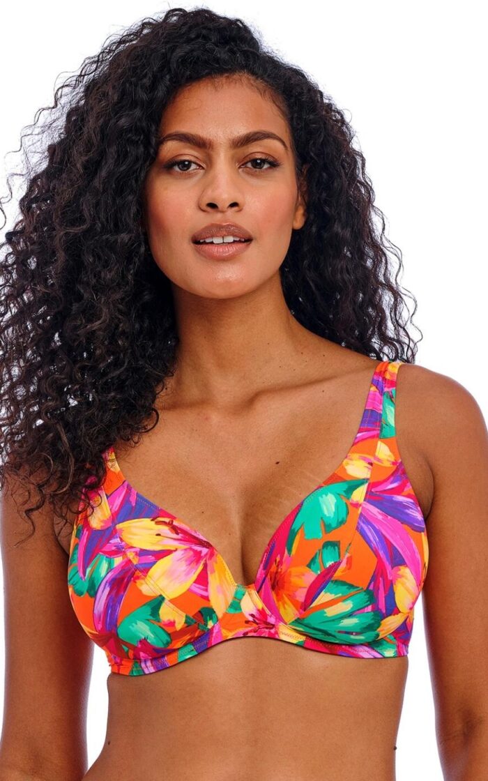 Freya Sun Haze High Apex Bikini Top - Mandarin - 30E
