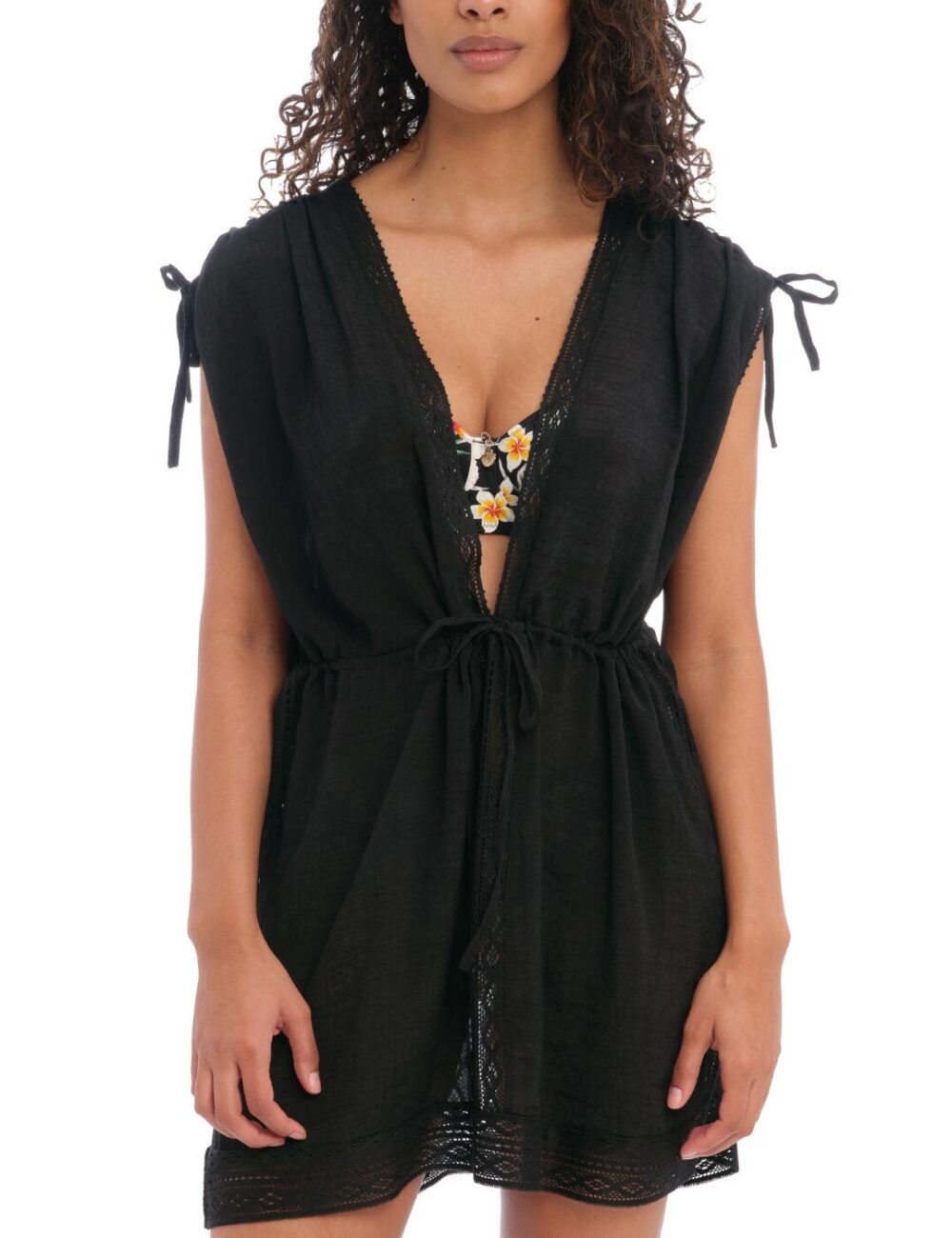 Freya Sunscape Tunic Cover Up - Black - L - 14