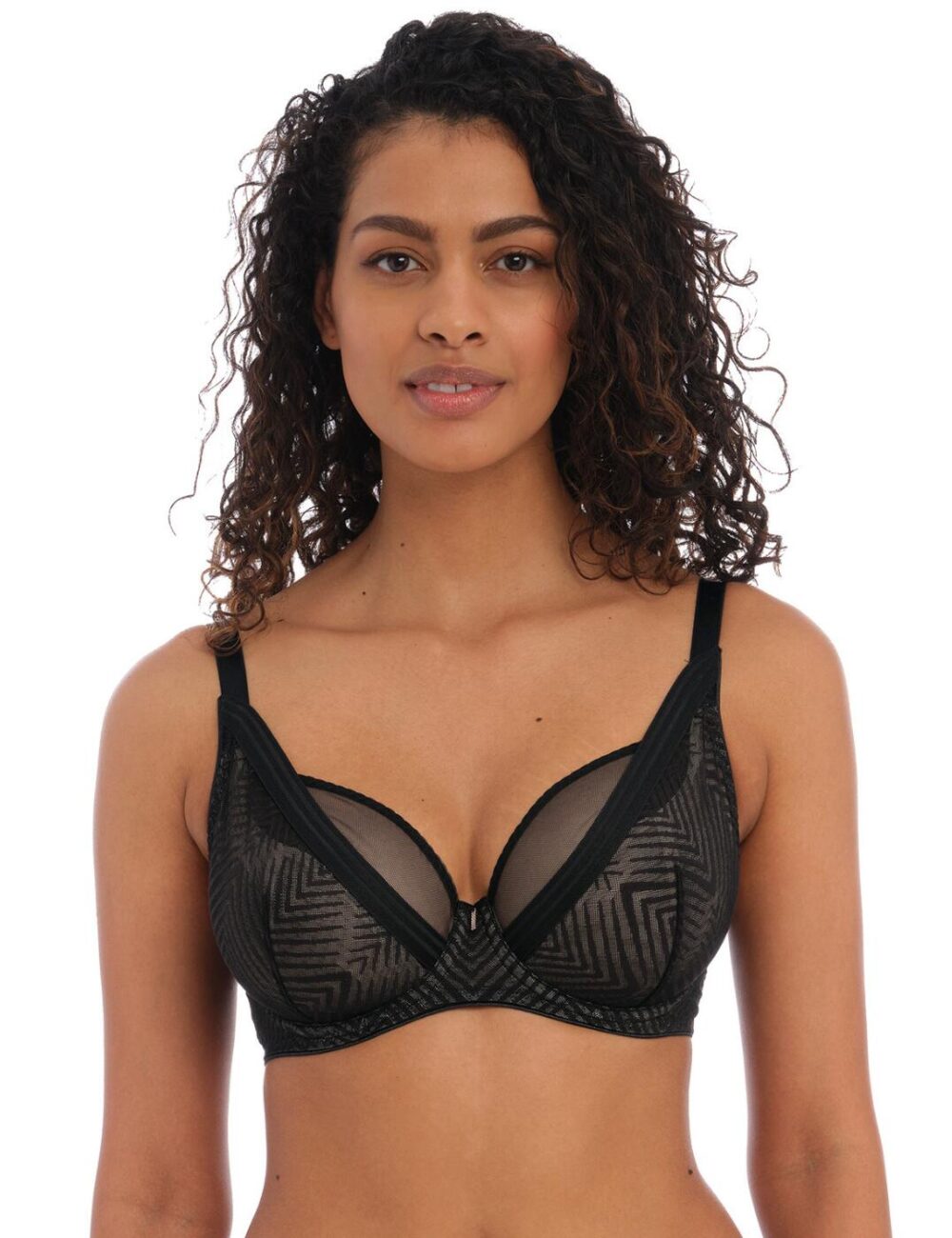 Freya Tailored High Apex Plunge Bra - Black - 28GG
