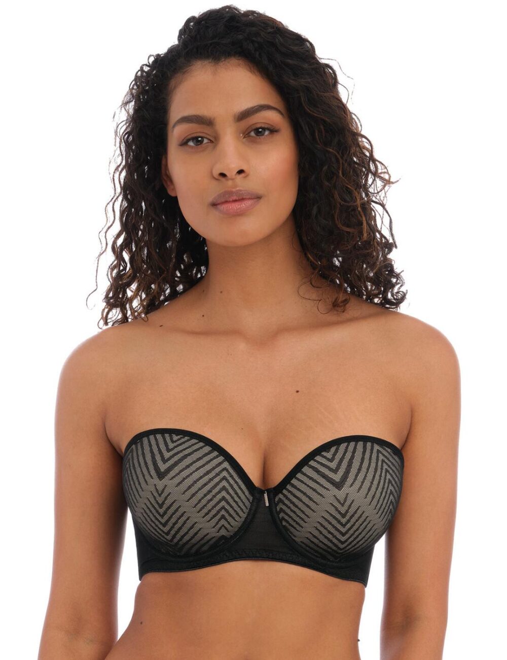 Freya Tailored Padded Strapless Bra - Black - 28E