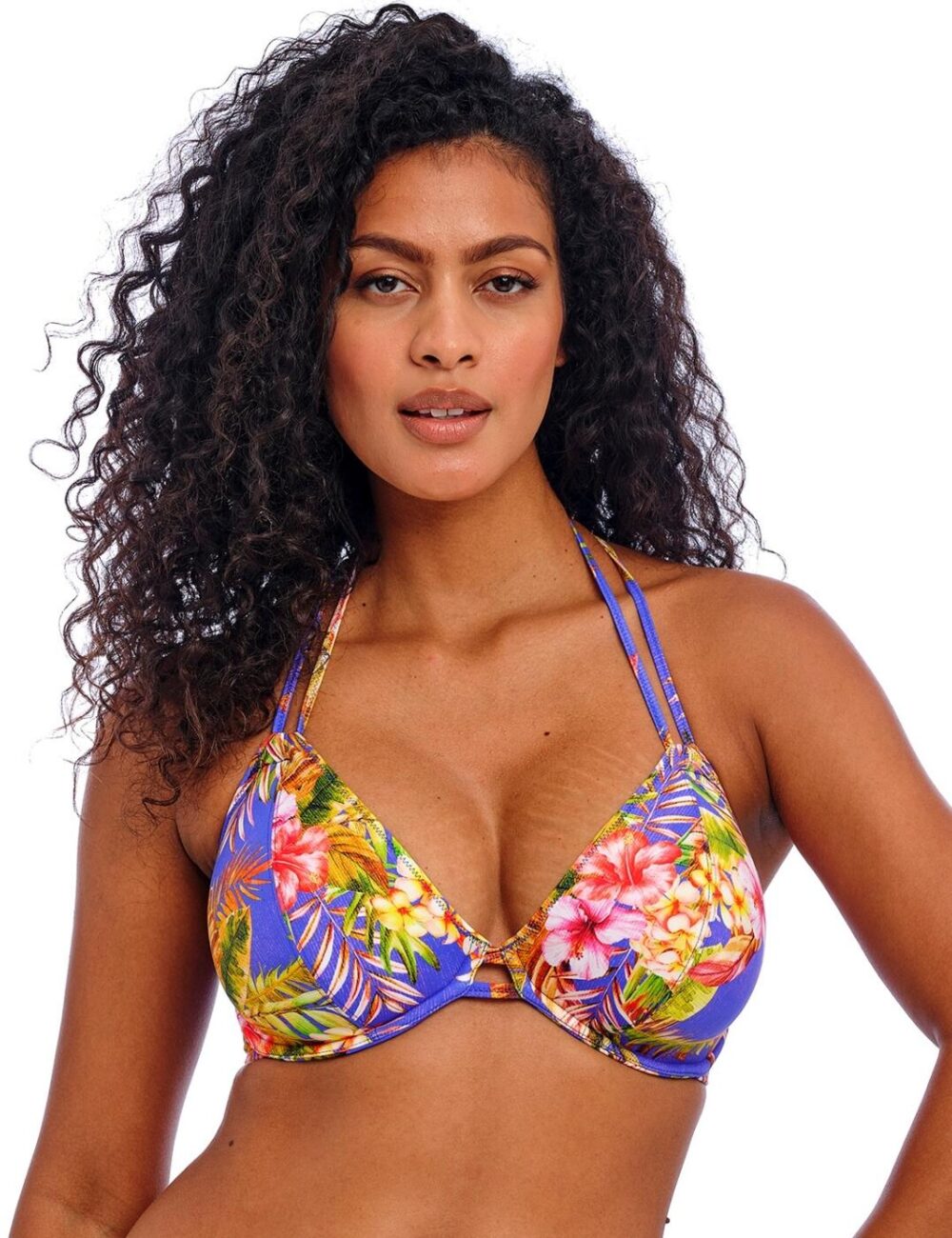 Freya Tiger Valley Halter Bikini Top - Ultramarine - 30E