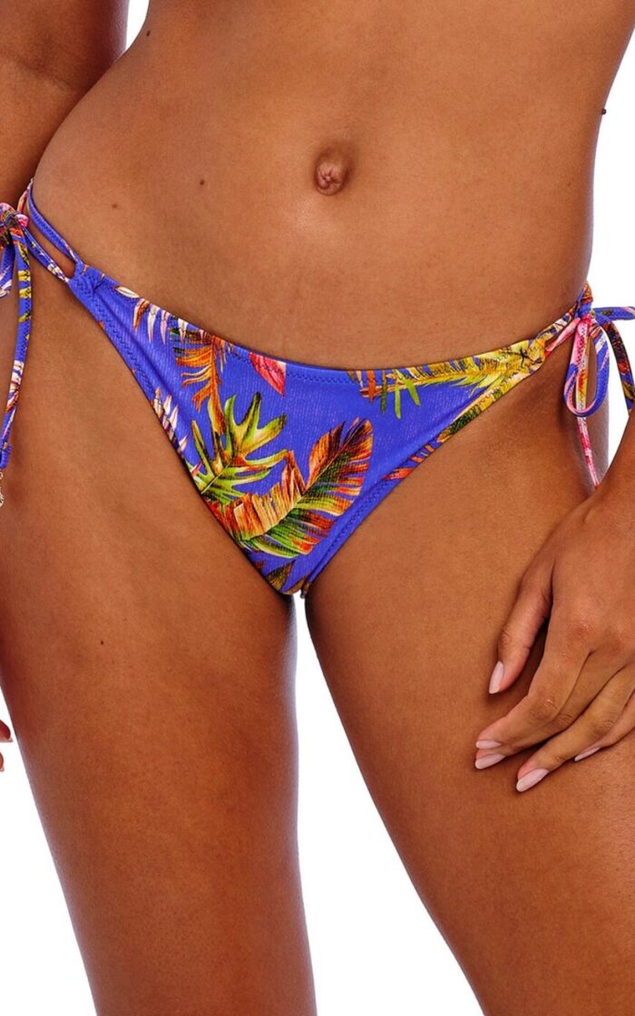 Freya Tiger Valley Tie Side Bikini Brief - Ultramarine - S - 10