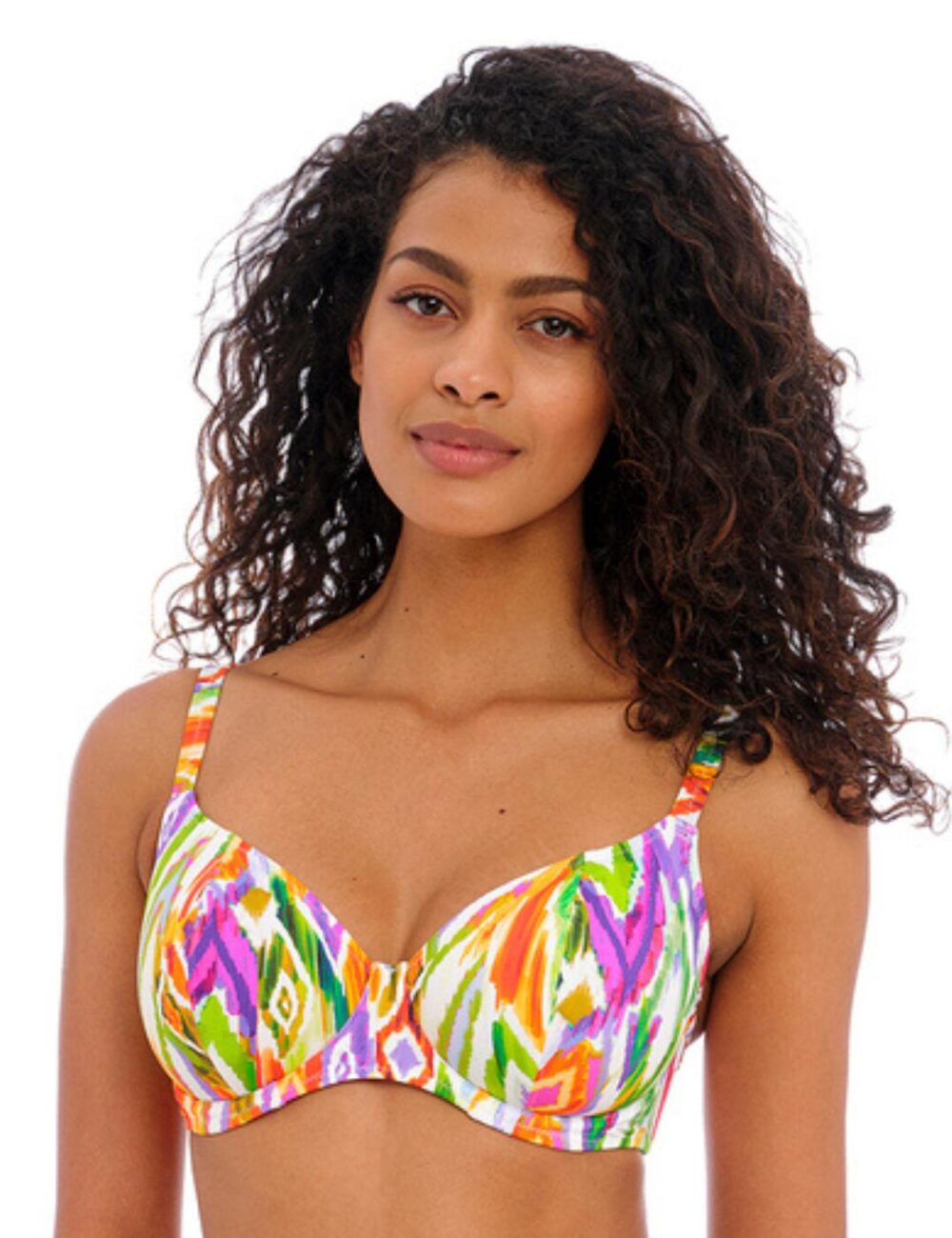 Freya Tusan Beach Plunge Bikini Top - Multi - 30DD