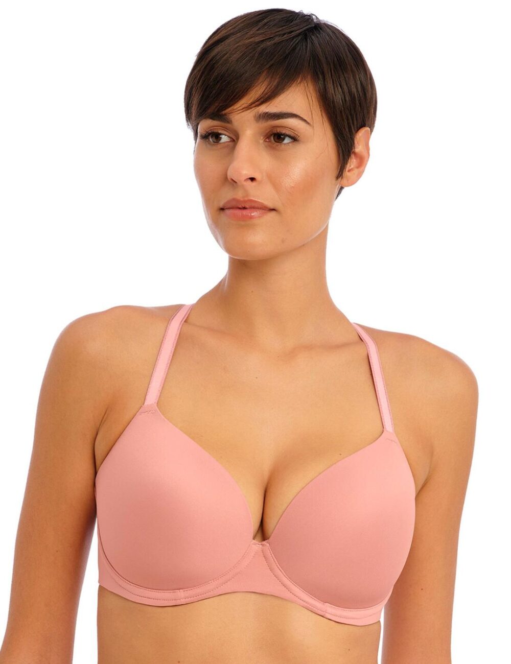 Freya Undetected Moulded T Shirt Bra - Ash Rose - 28GG