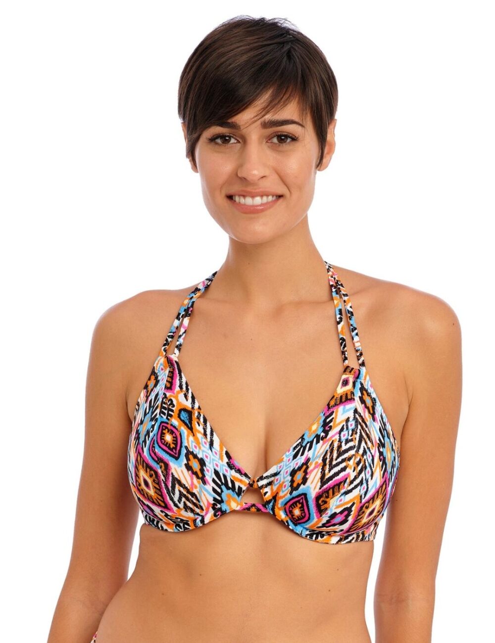 Freya Viva La Fiesta Halter Bikini Top - Multi - 30E