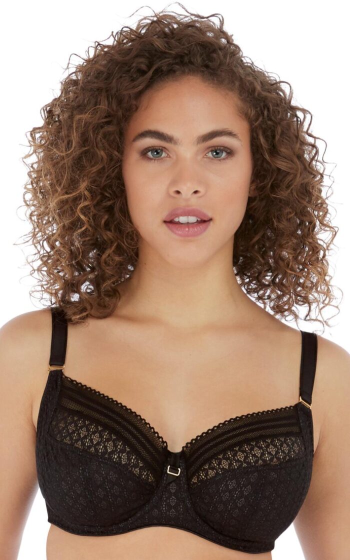 Freya Viva Side Support Bra - Lace Natural Beige - 28DD