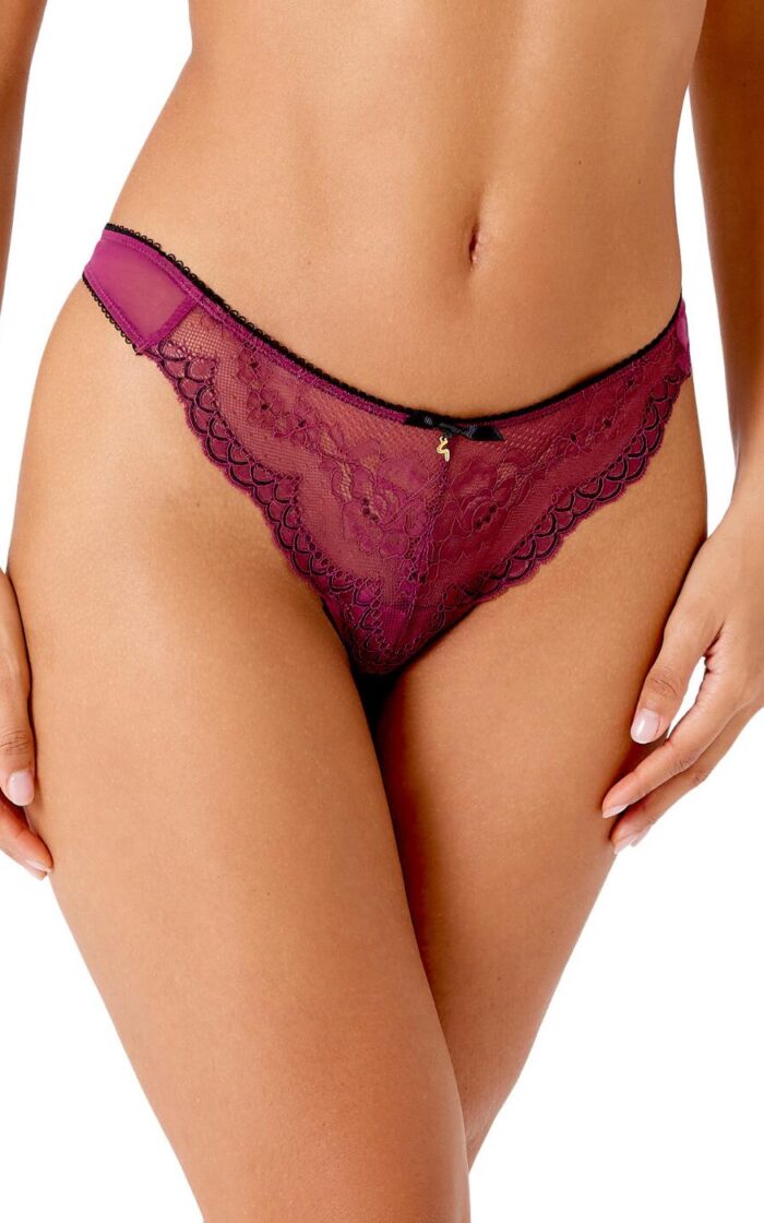 Gossard Superboost Lace Thong - Purple Potion - S - 10
