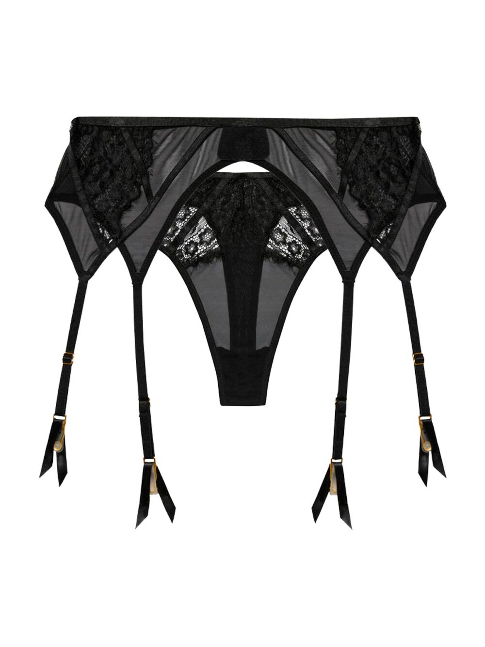 Kennedy Lace Garter Belt and Thong Set